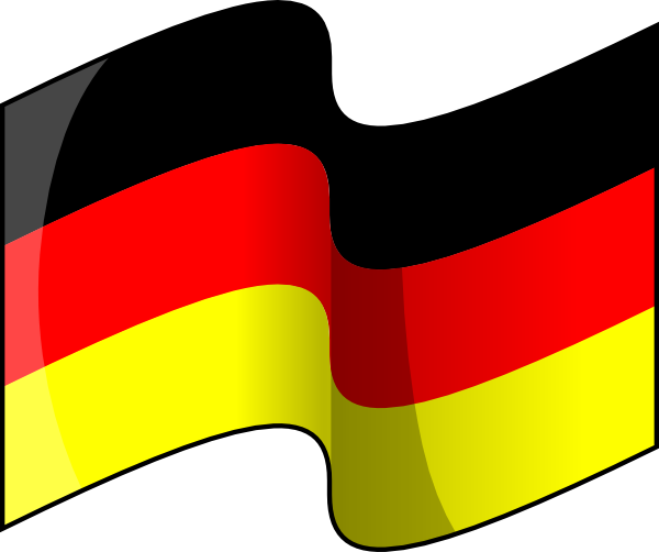 Germany flag and map